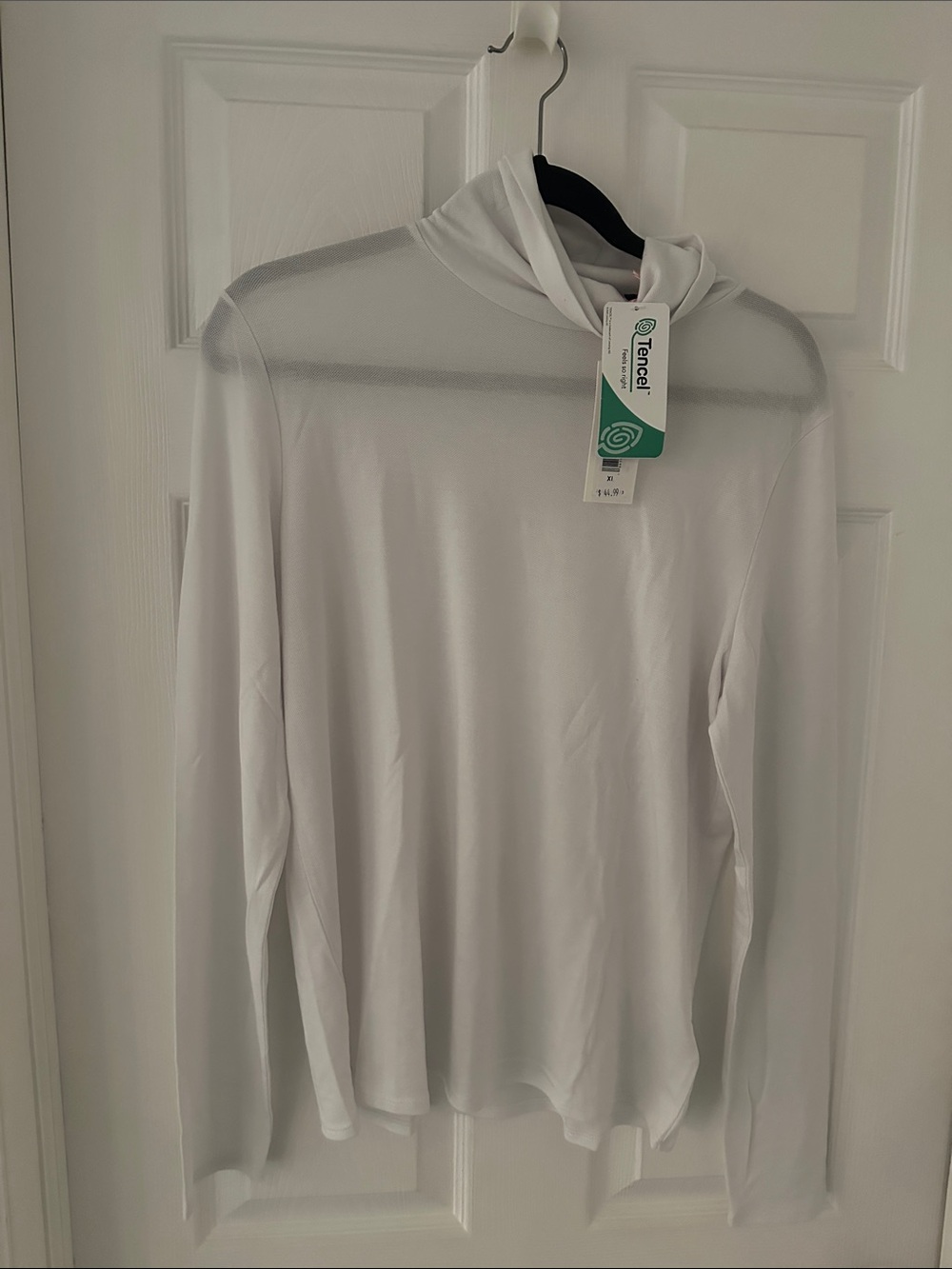 Vineyard Vines White Luxe Pique Turtleneck Long-Sleeve Shirt NWT